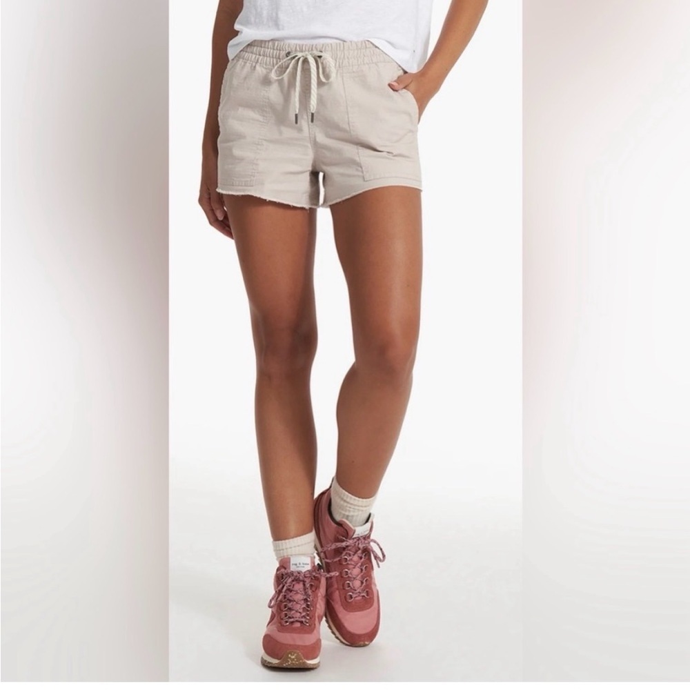 Vuori Beige Athletic Drawstring Shorts